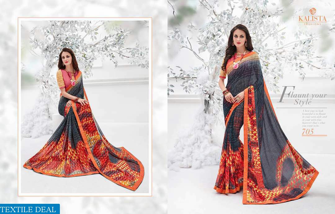 kalista Sun flower Wholesale Saree market